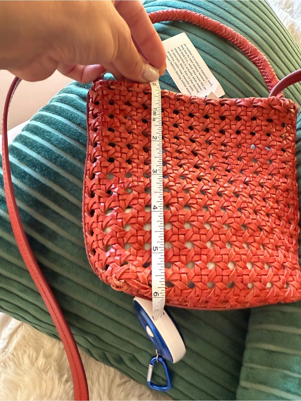 Madewell Red Woven Crossbody Bag - Picture 6 of 7